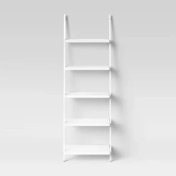 72" Loring 5 Shelf Leaning Bookshelf - Threshold™ -Threshold Living Room Sales Store GUEST a23b32cc a606 41b2 a0b1 43ad83a8d609