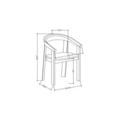 Terra Solid Wood Curved Back Dining Chair - Threshold™ Designed With Studio McGee -Threshold Living Room Sales Store GUEST a386c950 6b68 47a0 8004 10af9f6b52b5