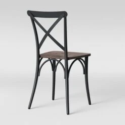 Set Of 2 Malden French Bistro Dining Chair Matte Black - Threshold™ -Threshold Living Room Sales Store GUEST a5c2495e e363 491c 8853 f3d2bf7c79b7