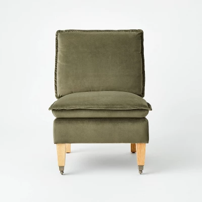 Talbert Pillow Top Slipper Chair With Casters - Threshold™ Designed With Studio McGee 2 Talbert Pillow Top Slipper Chair With Casters - Threshold™ Designed With Studio McGee - Image 2