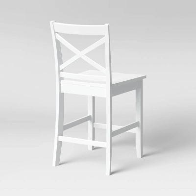 Carey 24" Counter Height Barstool - White - Threshold™ 3 Carey 24" Counter Height Barstool - White - Threshold™ - Image 3