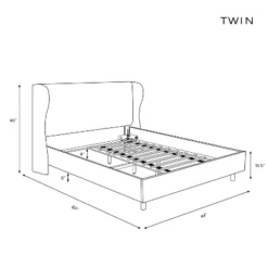 Wingback Platform Bed Velvet - Skyline Furniture -Threshold Living Room Sales Store GUEST aea1005d 028d 4a74 a3ef bfd75d953a75