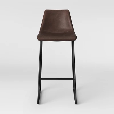 Bowden Faux Leather Barstool - Threshold™ 5 Bowden Faux Leather Barstool - Threshold™ - Image 5