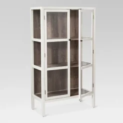 56.2" Hadley Library Cabinet With Glass Shell White - Threshold™ 7 56.2" Hadley Library Cabinet With Glass Shell White - Threshold™ -Threshold Living Room Sales Store GUEST b3be3e09 a22b 4dd7 963c b3cc3e349a54