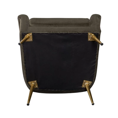Carmine Luxe Arm Accent Chair With Brass Legs - Threshold™ 5 Carmine Luxe Arm Accent Chair With Brass Legs - Threshold™ - Image 5