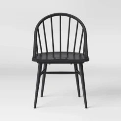 2pk Adwolf Rounded Spindle Dining Chairs Black - Threshold™ 9 2pk Adwolf Rounded Spindle Dining Chairs Black - Threshold™ -Threshold Living Room Sales Store GUEST b73366f6 2ccc 4621 929a 1dd8fc28ea92