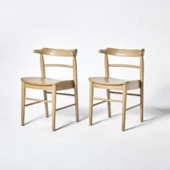 2pk Kaysville Curved Back Wood Dining Chair - Threshold™ Designed With Studio McGee -Threshold Living Room Sales Store GUEST b8859535 25d6 44f9 9ed4 882e7bed9037