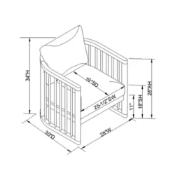 Richfield Barrel Spindle Back Accent Chair Cream/Natural - Threshold™ Designed With Studio McGee -Threshold Living Room Sales Store GUEST bbb41ede da8a 4504 8108 f181a183083e