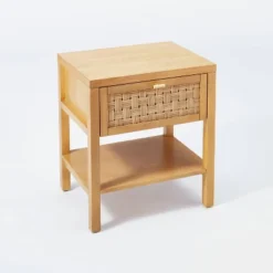 Palmdale Nightstand Woven 1 Drawer Natural - Threshold™ Designed With Studio McGee -Threshold Living Room Sales Store GUEST bbb49228 452f 4381 a61b dec8d16091c0