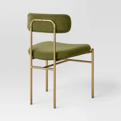 Orion Luxe Dining Chair With Brass Legs Olive Green Velvet - Threshold™ -Threshold Living Room Sales Store GUEST bd8c2c24 3b6e 489d 8089 ea0e4734f388