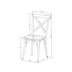 Set Of 2 Malden French Bistro Dining Chair Black - Threshold™ -Threshold Living Room Sales Store GUEST be93dcf6 6a27 4d9e 83a8 3927be01d462