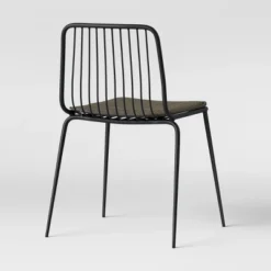 Set Of 2 Sodra Rounded Seat Wire Dining Chair Black - Threshold™ -Threshold Living Room Sales Store GUEST beee2ef8 8c06 41f9 85cc 368726c46ac7