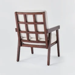 Grantsville Wood Frame Accent Chair With Grid Back - Threshold™ Designed With Studio McGee 8 Grantsville Wood Frame Accent Chair With Grid Back - Threshold™ Designed With Studio McGee -Threshold Living Room Sales Store GUEST c413361e a903 45e3 9f19 7ac166bd22f3