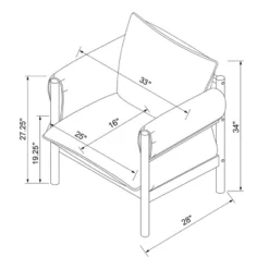 Arbon Wood Dowel Accent Chair With Cushion Arms - Threshold™ Designed With Studio McGee 11 Arbon Wood Dowel Accent Chair With Cushion Arms - Threshold™ Designed With Studio McGee -Threshold Living Room Sales Store GUEST c429d501 6755 4c8a 864f afd6717b29db
