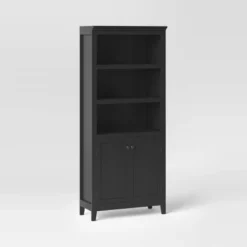 72" Carson 5 Shelf Bookcase With Doors - Threshold™ -Threshold Living Room Sales Store GUEST c99ab1ed 236d 46d0 bdd4 3e4025da50bb