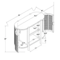 Portola Hills Caned Door Console With Shelves - Threshold™ Designed With Studio McGee -Threshold Living Room Sales Store GUEST ca010533 3434 4baa 9362 bdbf17be2193