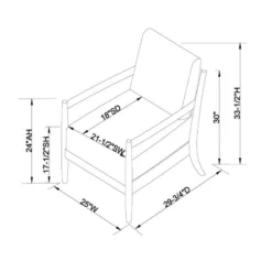 Park Valley Ladder Back Wood Arm Accent Chair - Threshold™ Designed With Studio McGee -Threshold Living Room Sales Store GUEST ce32bc3c bd47 42a8 bac8 4fae9f0aa812