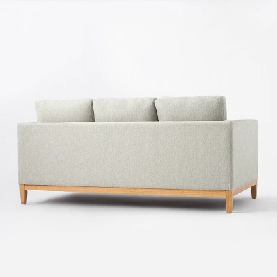 Woodland Hills Wood Base Sofa Light Gray - Threshold™ Designed With Studio McGee 3 Woodland Hills Wood Base Sofa Light Gray - Threshold™ Designed With Studio McGee - Image 3