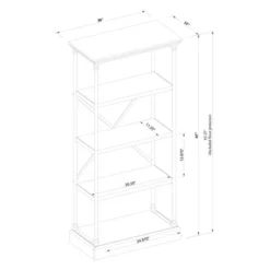 65" Conway Cast Iron Bookshelf Gray - Threshold™ -Threshold Living Room Sales Store GUEST cff59df7 5d9c 42a0 8f0f 8fed32364e22