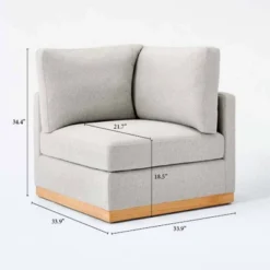 Woodland Hills Modular Sectional Corner Light Gray - Threshold™ Designed With Studio McGee -Threshold Living Room Sales Store GUEST d13a80c0 94a7 4a14 807c 01f454d7e453