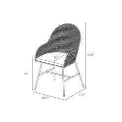 Landis Woven Backed Dining Chair With Cushion Natural - Threshold™ -Threshold Living Room Sales Store GUEST df94fefc 27db 465a bf7c cdcc6a70828f