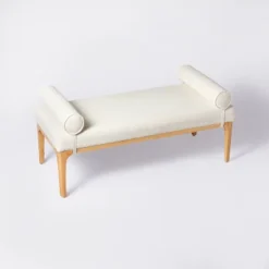 Randolph Bench With Bolster Pillows Linen - Threshold™ Designed With Studio McGee 10 Randolph Bench With Bolster Pillows Linen - Threshold™ Designed With Studio McGee -Threshold Living Room Sales Store GUEST df9c0bbe 939e 489c adae 0e3b5fe3d6f7