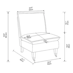 Talbert Pillow Top Slipper Chair With Casters - Threshold™ Designed With Studio McGee 11 Talbert Pillow Top Slipper Chair With Casters - Threshold™ Designed With Studio McGee -Threshold Living Room Sales Store GUEST e0bab953 1f7d 4f4e 8ce3 e3efe8d56101