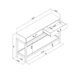 Brandeis Woven Console Table Brown - Threshold™ Designed With Studio McGee -Threshold Living Room Sales Store GUEST e2c73473 e890 4869 94da b0c7a6a1426f