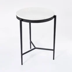 Pleasant Grove Round Marble End Table White - Threshold™ Designed With Studio McGee -Threshold Living Room Sales Store GUEST e3e10705 2a8c 4a94 b227 413f936ea152