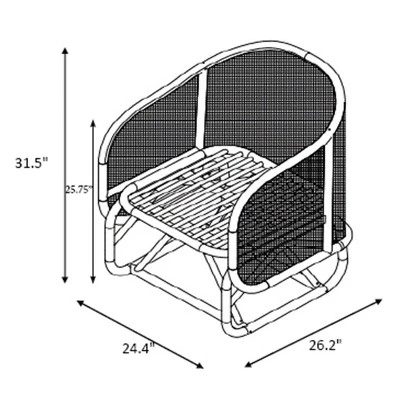 Rialto Woven Barrel Back Chair With Cushion - Threshold™ Designed With Studio McGee 5 Rialto Woven Barrel Back Chair With Cushion - Threshold™ Designed With Studio McGee - Image 5
