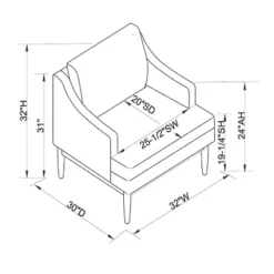 Howell Upholstered Accent Chair With Wood Base - Threshold™ Designed With Studio McGee -Threshold Living Room Sales Store GUEST eaa765f5 26c5 4ecb 8f54 dd96378e2465