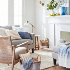 Lanham Marble Top Side Table Brown - Threshold™ -Threshold Living Room Sales Store GUEST ec92174d 7f31 4f27 8aef 6f58c8539f49