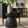 Grantsville Drum Accent Table Black - Threshold™ Designed With Studio McGee