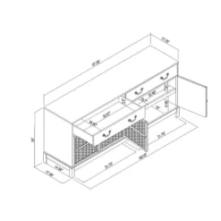 Brandeis Woven TV Stand For TVs Up To 60" Brown - Threshold™ Designed With Studio McGee -Threshold Living Room Sales Store GUEST edcf4db2 26a4 444b ba42 cd73d8a812f3