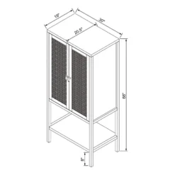 66" East Bluff Woven Cabinet Black - Threshold™ Designed With Studio McGee 13 66" East Bluff Woven Cabinet Black - Threshold™ Designed With Studio McGee -Threshold Living Room Sales Store GUEST f0f96919 4336 4aac bf37 3083b43583f1