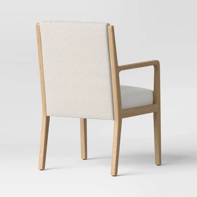 Esters Wood Arm Dining Chair Cream/Natural Wood - Threshold™ 3 Esters Wood Arm Dining Chair Cream/Natural Wood - Threshold™ - Image 3