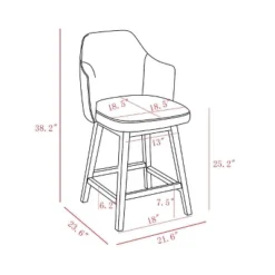 Kinston Swivel Curved Back Upholstered Counter Height Barstool - Threshold™ -Threshold Living Room Sales Store GUEST f6337fc0 e348 447d 9f0e eeca9263a691