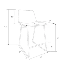 Bowden Faux Leather Counter Height Barstool - Threshold™ -Threshold Living Room Sales Store GUEST fc17995b 497f 4a5a 958c c9c8bb9e68cc
