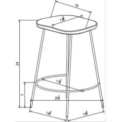 Metal Base Counter Height Barstools With Wood Seat Brown - Threshold™ Designed With Studio McGee -Threshold Living Room Sales Store GUEST fc6ba567 7d0a 4f6c a2d1 6fb42b1cfa64