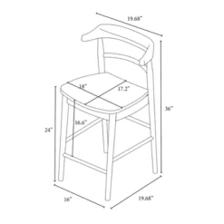 Kaysville Curved Back Wood Counter Height Barstool - Threshold™ Designed With Studio McGee 15 Kaysville Curved Back Wood Counter Height Barstool - Threshold™ Designed With Studio McGee -Threshold Living Room Sales Store GUEST fd10f3f7 c840 492c 99c3 22fe1ea36f2d