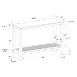 Console Table With Woven Rattan Shelf Black - Threshold™ Designed With Studio McGee -Threshold Living Room Sales Store GUEST fd806213 5ef7 492e a065 be15b39cc53e